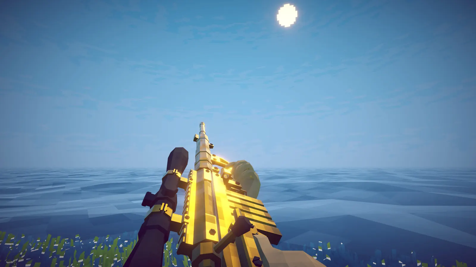First-person aiming in How to Fish, the kind of precision a touch screen handles badly